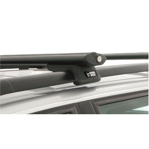 Rhino Vortex SX Black 2 Bar Roof Rack for HOLDEN Vectra  5dr Wagon (Roof Rails) 8/98 to 1/02