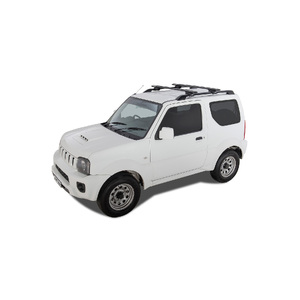 Rhino Vortex SX Black 2 Bar Roof Rack for CITROEN C5 Gen 1 & 2 5dr Wagon (Roof Rails) 8/01 On