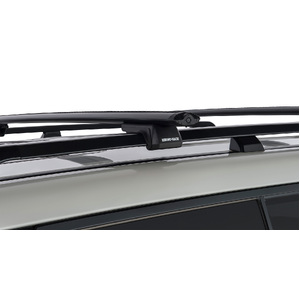 Rhino Vortex SX Black 2 Bar Roof Rack for NISSAN Dualis  4dr Wagon (Roof Rails) 4/10 to 7/14