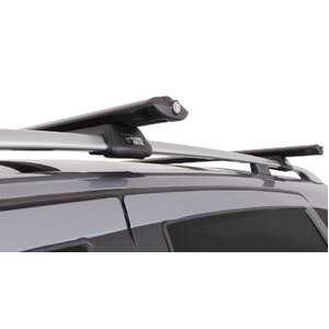 Rhino Vortex SX Black 2 Bar Roof Rack for SSANGYONG Stavic  4dr Wagon (Roof Rails) 6/13 On