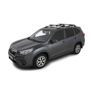 Rhino-Rack JA9141 Vortex SX Black 2 Bar Roof Rack for SUBARU Forester 5DR SUV (1/18 On) With Raised Rail