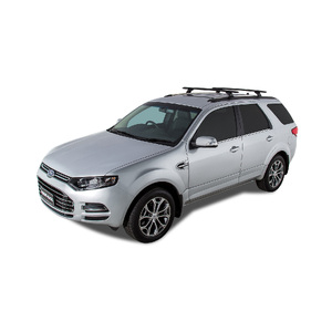 Rhino Vortex RCH Black 2 Bar Roof Rack for FORD Territory SY - SZ 4dr Wagon  4/04 On