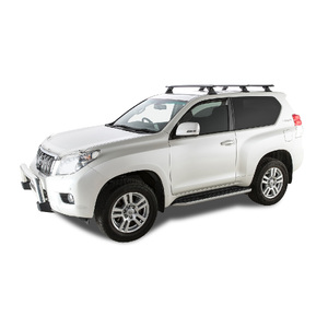 Rhino Vortex RCH Black 3 Bar Roof Rack for TOYOTA Prado 150 Series 3dr 4WD  11/09 On