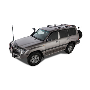 Rhino Vortex RCH Black 3 Bar Roof Rack for TOYOTA Land Cruiser 100 Series 4dr 4WD  3/98 to 10/07