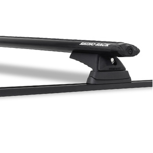 Rhino-Rack Vortex RCL Trackmount Black 2 Bar Roof Rack for FORD Falcon EA/EB/ED 5DR Wagon (03/1988-08/1994) - JB0030