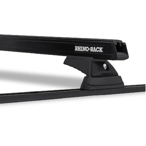 Rhino-Rack JB0050 Heavy Duty RCL Trackmount Black 2 Bar Roof Rack for TOYOTA Tarago Single Sliding Door (Excl. Sun Roof) 4DR Van (09/1990-06/2000)