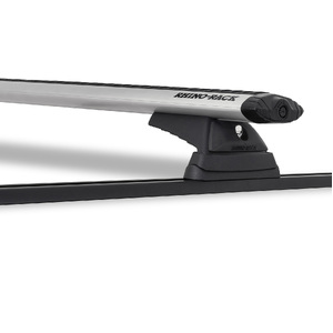 Rhino Vortex RCL Trackmount Silver 2 Bar Roof Rack for KIA Sportage  5dr SUV  12/96 to 6/04
