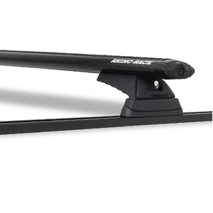 Rhino Vortex RCL Trackmount Black 2 Bar Roof Rack for MITSUBISHI Nimbus UF 5dr Wagon  2/92 to 11/98