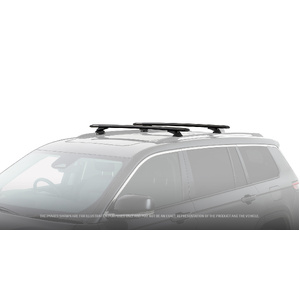 Rhino-Rack Vortex RCL Black 2 Bar Roof Rack for JEEP Compass MP With Flush Rails 5DR SUV (12/2017-Current) - JB0192