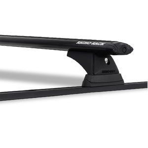 Rhino Vortex RCH Trackmount Black 2 Bar Roof Rack for DAIHATSU Terios  4dr 4WD  7/97 to 12/05