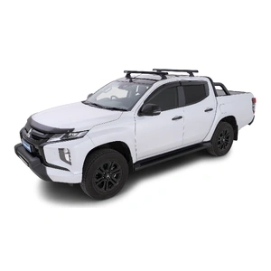 Rhino-Rack JB0870 Heavy Duty RCH Black 2 Bar Roof Rack for MITSUBISHI Triton Gen5 MQ/MR Double Cab 4DR Ute (01/2015-12/2024)