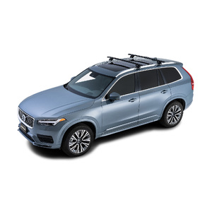Rhino Vortex SX Black 2 Bar Roof Rack for VOLVO XC90 Gen2 5dr SUV (Flush Rails) 8/15 On