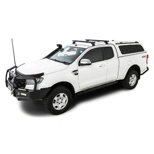 Rhino-Rack JB1669 Heavy Duty RCH Black 2 Bar Roof Rack for FORD Ranger PX/PX2/PX3 Super Cab 4DR Ute (01/2011-12/2022)