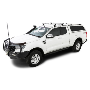 Rhino-Rack Heavy Duty RCH Silver 2 Bar Roof Rack for MAZDA BT50 Gen2 Freestyle Cab 4DR Ute (01/2011-12/2020) - JB1670