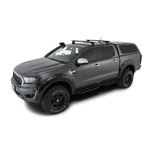 Rhino-Rack Vortex RCH Black 2 Bar Roof Rack for VOLKSWAGEN Amarok Gen2 Double Cab 4DR Ute (01/2023-Current) - JB1671