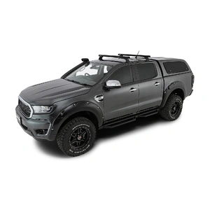 Rhino-Rack JB1673 Heavy Duty RCH Black 2 Bar Roof Rack for MAZDA BT50 Gen2 Dual Cab 4DR Ute (01/2011-12/2020)