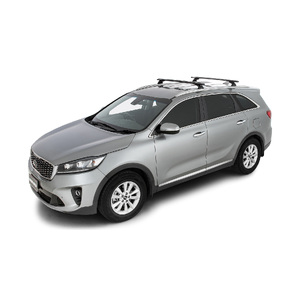 Rhino Vortex RCL Black 2 Bar Roof Rack for KIA Sorento Gen3, UM 4dr SUV (Flush Rails) 1/15 to 12/20
