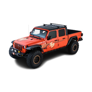 Rhino Vortex Black 2 Bar  Backbone Roof Rack & RCL Legs for JEEP Gladiator JT 4dr Ute  6/20 On