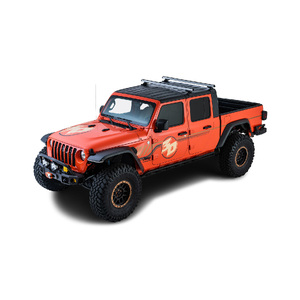 Rhino HD Silver 2 Bar  Backbone Roof Rack & RCL Legs for JEEP Gladiator JT 4dr Ute  6/20 On