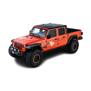 Rhino HD Black 2 Bar  Backbone Roof Rack & RCL Legs for JEEP Gladiator JT 4dr Ute  6/20 On