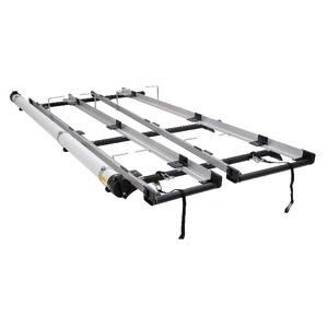 Rhino-Rack JC-01017 Multislide Double 3.0m Ladder Rack System & Conduit for VOLKSWAGEN Transporter T5 LWB (Low Roof) 2DR Van (08/2004-11/2015)