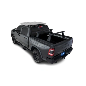 Rhino-Rack JC-01294 Reconn-Deck 2 Bar Ute Tub System for RAM 1500 Gen5 DT (5'7 BED WITH RAMBOX) & Utility Tracks installed Quad Cab 4DR Ute (01/2019-C