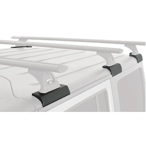 Rhino-Rack JC-01313 Vortex RCL Black 2 Bar Rhino-Rack Backbone Roof Rack for JEEP Wrangler JK Hard Top 4DR 4WD (02/2011-03/2019)