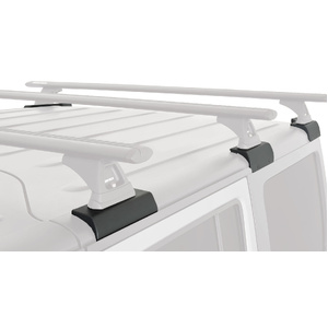 Rhino-Rack Heavy Duty RCL Black 2 Bar Rhino-Rack Backbone Roof Rack for JEEP Wrangler JK Hard Top 4DR 4WD (02/2011-03/2019) - JC-01317