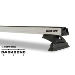 Rhino-Rack JC-01319 Heavy Duty RCL Silver 2 Bar Rhino-Rack Backbone Roof Rack for JEEP Wrangler 4DR 4WD (2/11 to 3/19) Hard Top