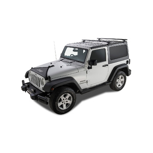 Rhino-Rack Vortex RCL Black 2 Bar Rhino-Rack Backbone Roof Rack for JEEP Wrangler JK Hard Top 2DR 4WD (02/2011-03/2019) - JC-01320
