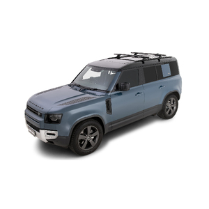 Rhino-Rack Vortex RCL Black 2 Bar Roof Rack for LAND ROVER Defender 110 L663 With Factory Track 5DR SUV (01/2020-Current) - JC-01410