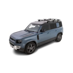 Rhino-Rack Vortex RCL Black 3 Bar Roof Rack for LAND ROVER Defender 110 L663 With Factory Track 5DR SUV (01/2020-Current) - JC-01411