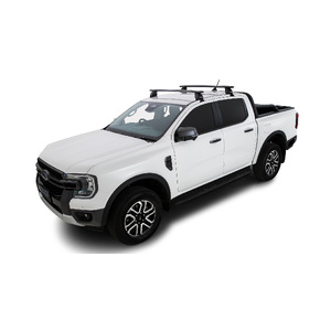 Rhino-Rack Vortex 2500 Black 2 Bar Roof Rack for FORD Ranger Gen 2 (P703) Double Cab 4DR Ute (01/2022-Current) - JC-01533