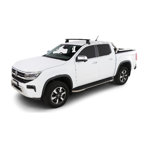 Rhino-Rack Vortex 2500 Black 1 Bar Front Roof Rack for VOLKSWAGEN Amarok Gen2 Double Cab 4DR Ute (01/2023-Current) - JC-01534