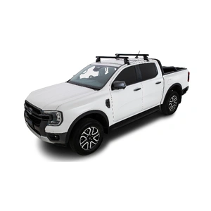 Rhino-Rack JC-01544 Heavy Duty 2500 Black 2 Bar Roof Rack for FORD Ranger Raptor Gen 2 (P703) Double Cab 4DR Ute (01/2022-Current)