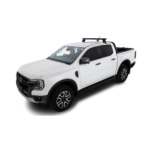 Rhino-Rack Heavy Duty 2500 Black 1 Bar Rear Roof Rack for FORD Ranger Raptor Gen 2 (P703) Double Cab 4DR Ute (01/2022-Current) - JC-01546