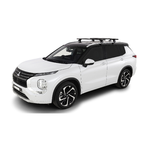 Rhino-Rack Vortex RX200 Black 2 Bar Roof Rack for MITSUBISHI Outlander Gen4 ZM With Flush Rails 5DR SUV (01/2021-Current) - JC-01998