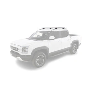 Rhino-Rack JC-04971 Sportz RX Black 2 Bar Roof Rack for NISSAN Patrol Y62 (Ti-L) Facelift With Roof Rails 5DR 4WD (01/2021-Current)