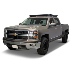 Chevrolet Silverado/GMC Sierra 1500/2500/3500 Crew Cab (2014-2018) Slimline II Roof Rack Kit by Front Runner - KRCS011T