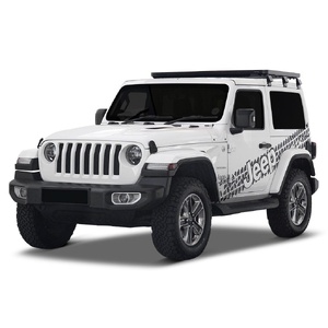 Jeep Wrangler JL 2 Door (2018-Current) Slimline II 1/2 Roof Rack Kit by Front Runner - KRJW026T