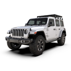 Jeep Wrangler JL 4 Door Sky One-Touch Extreme Slimline II Roof Rack Kit by Front Runner - KRJW040T