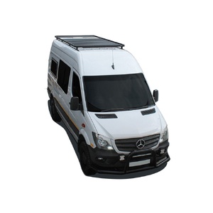 Mercedes-Benz Sprinter 144in/170in / L2/L3 / MWB/LWB Wheelbase w/OEM Tracks (2006-Current) Slimline II Roof Rack Kit / Tall by Front Runner - KRMS004T