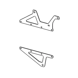 Kaon Transmission Oil Cooler Brackets to suit Toyota FJ Cruiser 2010-2016
