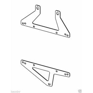 Kaon Transmission Oil Cooler Brackets to suit Toyota Prado 120 1KD 1KZ 3.0L, 2002 - 2009