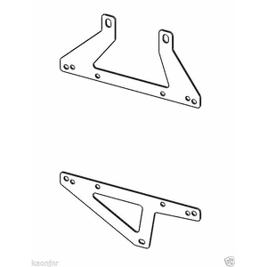 Kaon Transmission Oil Cooler Brackets to suit Toyota Prado 120 1KD 1KZ 3.0L, 2002 - 2009