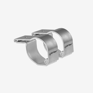 Lightforce Two Bar Clamps (Polished) to suit 44mm and 51mm Diameter Bars (due for phase out)