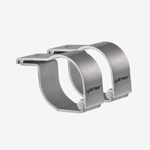 Lightforce Two Bar Clamps (Polished) to suit 69mm and 76mm Diameter Bars (due for phase out)