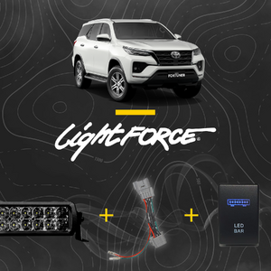 Lightforce - Viper 30" Dual Row LED Light Bar Kit to suit Toyota Fortuner 2021 - Onwards