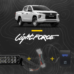 Lightforce - Viper 30" Dual Row LED Light Bar Kit to suit Mitsubishi Triton MR 2018 - Onwards