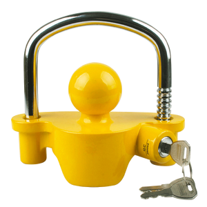 Mister Hitches TRAILER COUPLING LOCK, RATCHET STYLE WITH U-CLAMP
